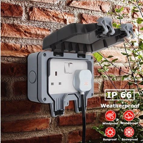 outside electric socket box|external waterproof socket.